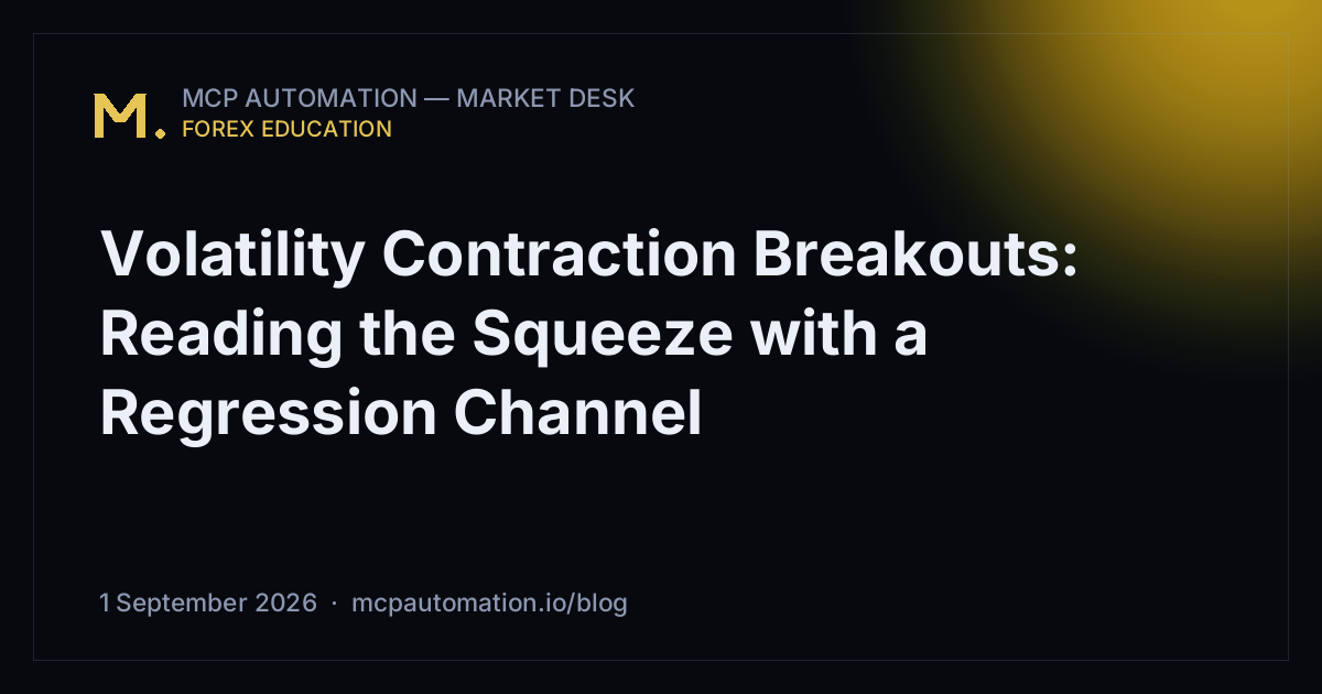 Volatility Contraction Breakouts: Reading the Squeeze with a Regression Channel