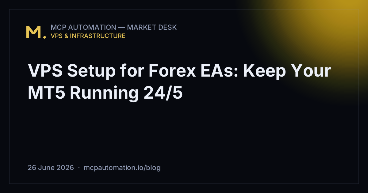 VPS Setup for Forex EAs: Keep Your MT5 Running 24/5